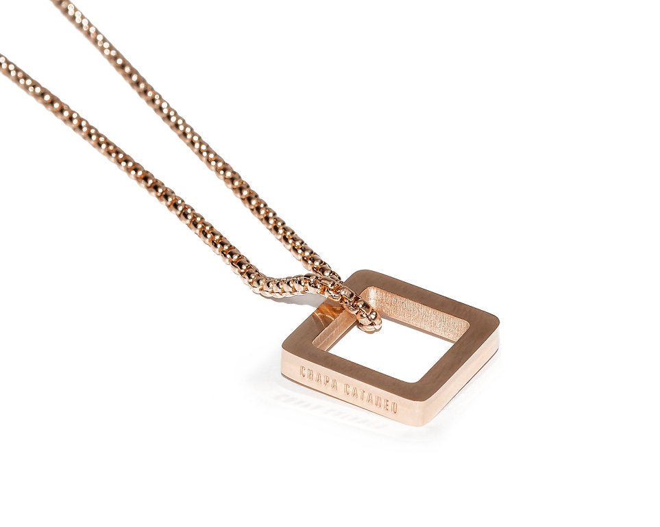 FRAME NECKLACE ROSE GOLD