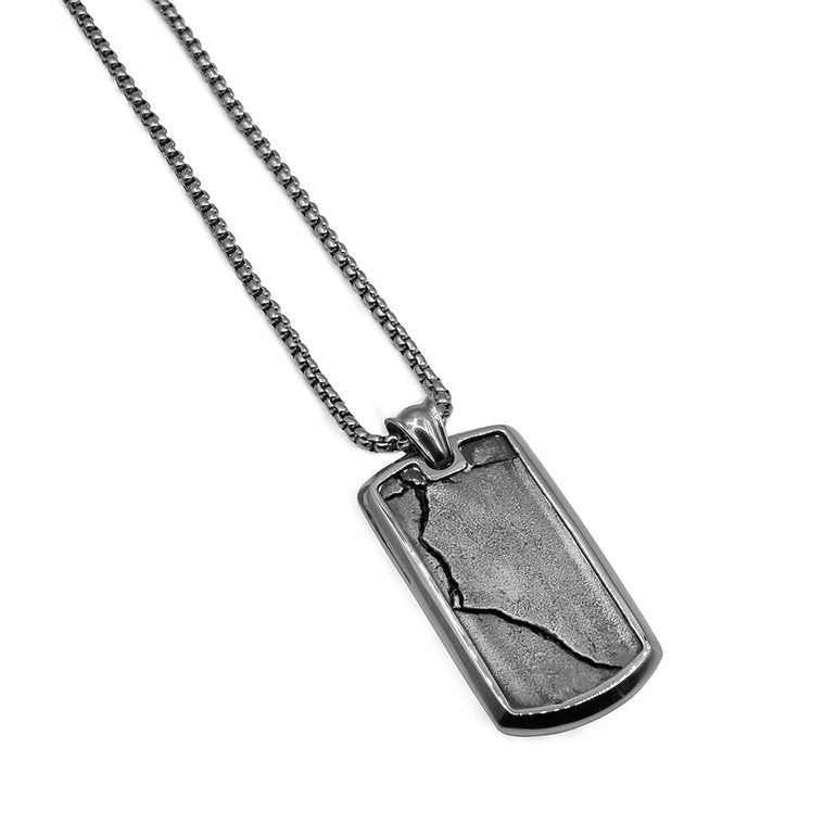 CRACKED TAG SILVER
