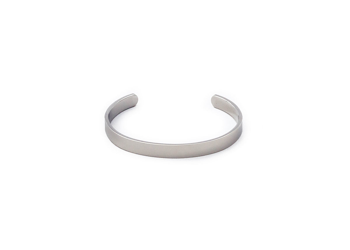 FLAT BANGLE SILVER